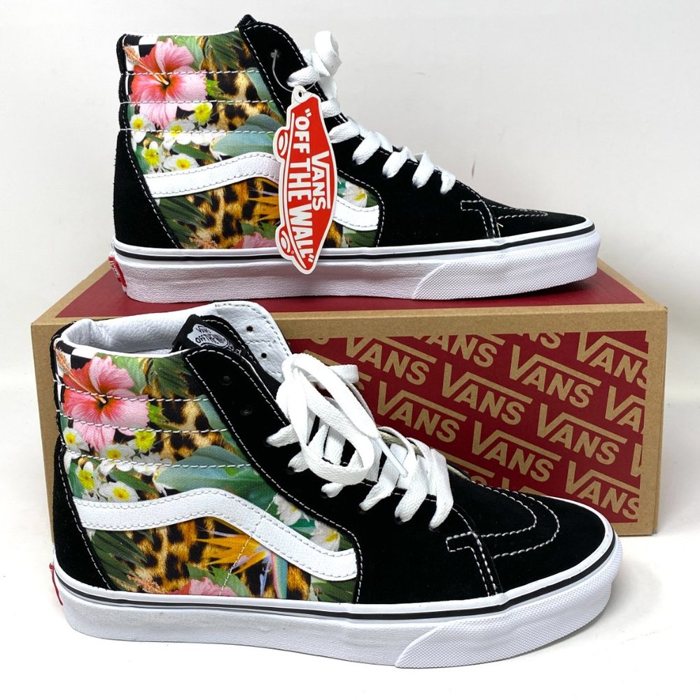 VANS Sk8-Hi Tropical Animal Check Multi Women’s Size 7 VN0A4U3C2FB - Picture 4 of 8